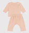 Babies' Cotton Velour Clothing - 2-Piece Set VINTAGE /MARSHMALLOW