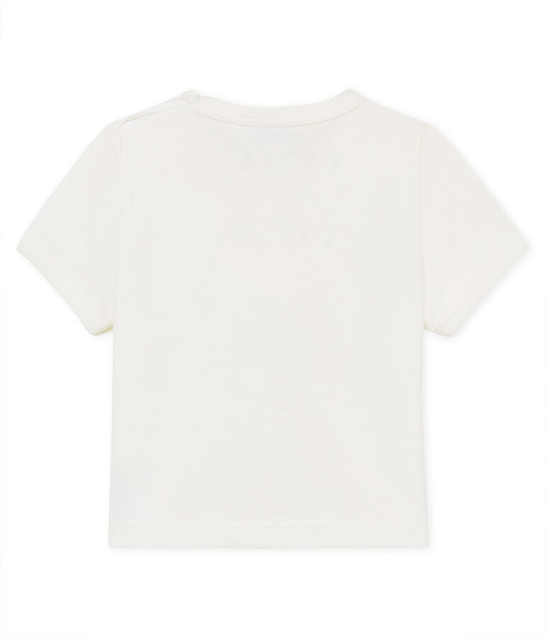 Baby boys' t-shirt with motif white