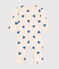 Babies' printed cotton footless pyjama suit AVALANCHE blue/BEACH