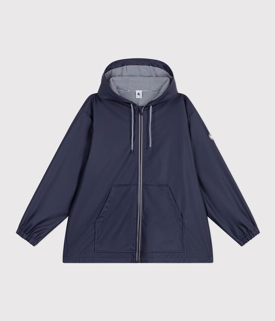 Women's short raincoat SMOKING blue