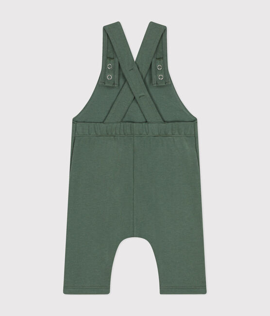 Babies' Long Fleece Dungarees CROCO green