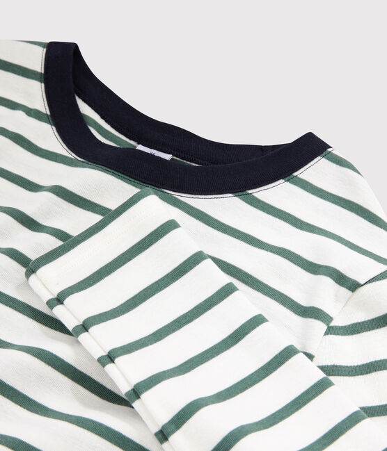 Women's Iconic Round Neck T-Shirt MARSHMALLOW white/VALLEE green