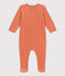 Babies' Patterned Velour Sleepsuit BRANDY /AVALANCHE