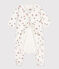 Babies' Floral Tube Knit Bodyjama MARSHMALLOW white/MULTICO white
