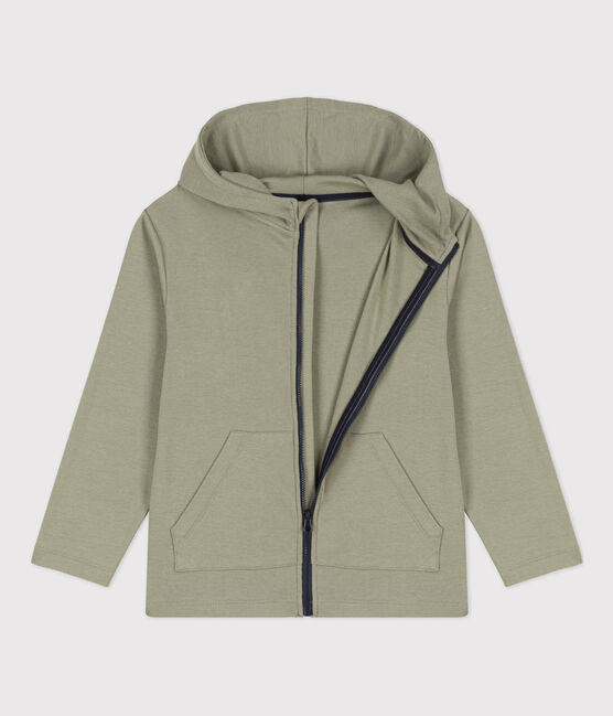 Boys' Zip-Up Hoodie MARECAGE green