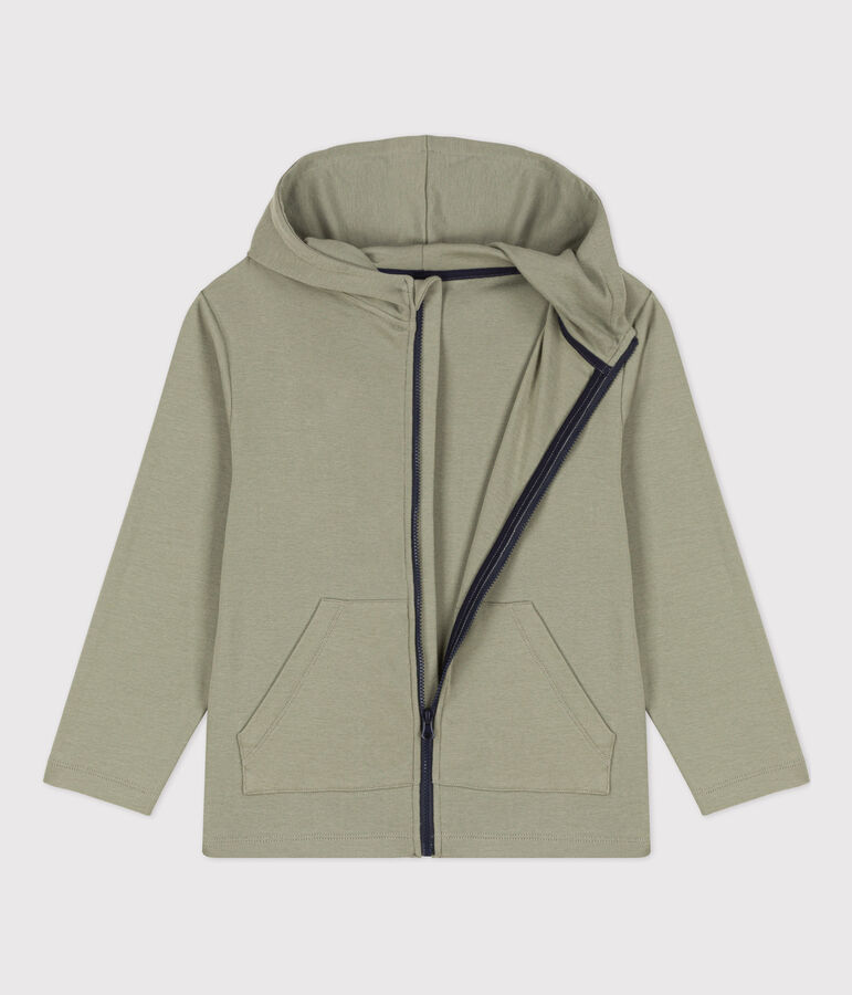 Boys' Zip-Up Hoodie MARECAGE green