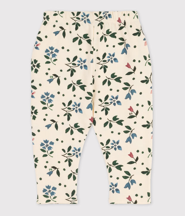 Babies' Print Fleece Trousers Ecru/multicolor