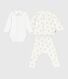 Babies' teddy bear print cotton 3-piece gift set