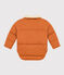 Children's unisex short jacket lined with sherpa ECUREUIL brown