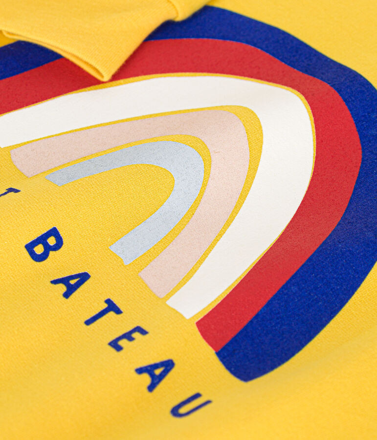 Girls' Lightweight Fleece Sweatshirt yellow