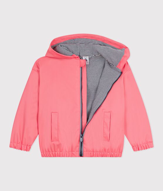 Children's jacket in plain PU FLAMAND pink