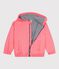 Children's jacket in plain PU FLAMAND pink