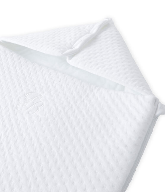 Baby sleeping bag in a padded tube cotton ECUME CN white