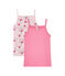 Set of 2 girls' camisoles LOT white