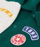 Children's varsity-style jacket in colourblock cotton green/beige