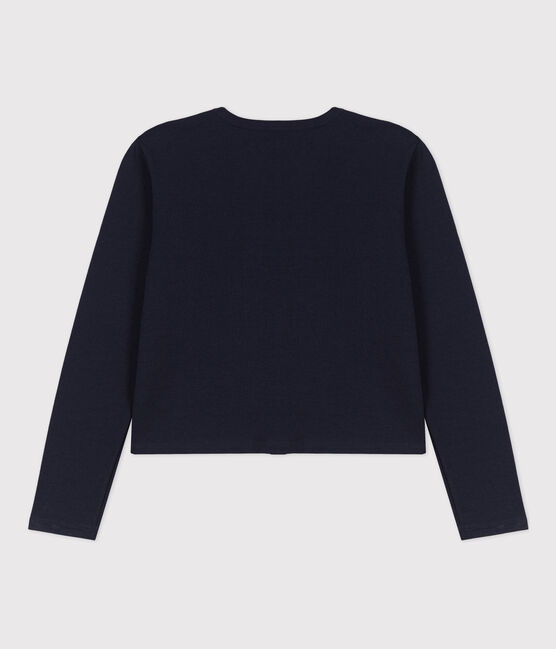 Women's Thick Cotton Poppered Cardigan SMOKING blue