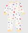 Popperless and Footless Cotton Sea Animals Sleepsuit MARSHMALLOW white/MULTICO white