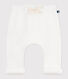 Babies' soft, warm plain cotton trousers