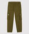 Girls' Cotton Gabardine Cargo Trousers MILITARY green