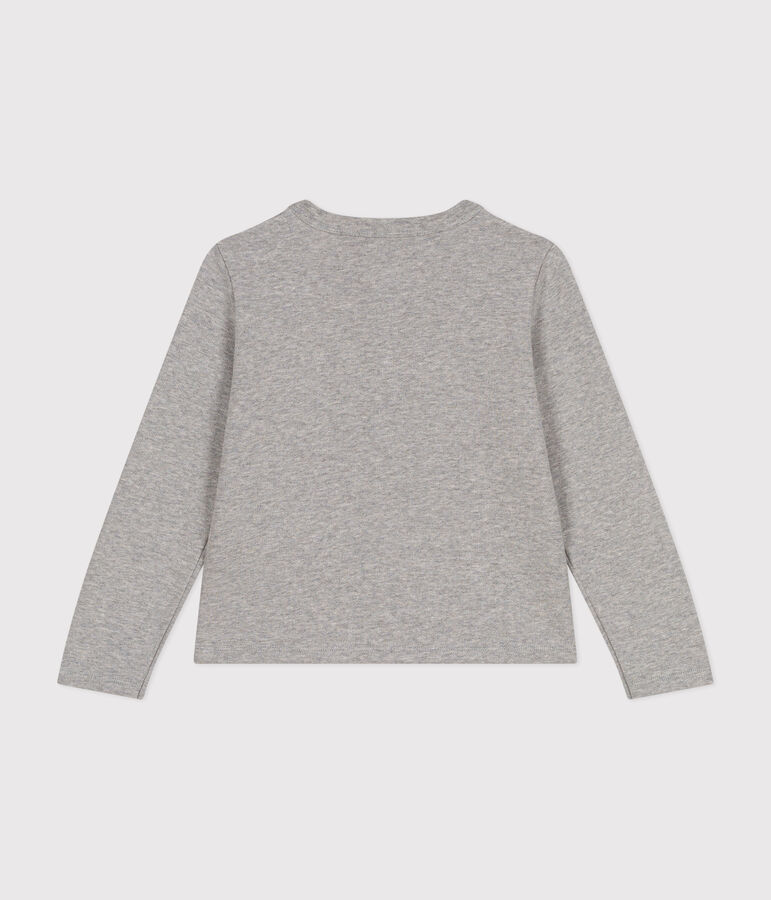 Girls' fleece cardigan grey