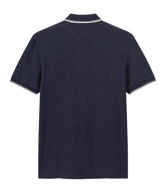 Men's short-sleeved polo shirt SMOKING blue