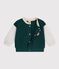 Two-tone cotton baby teddy green/beige