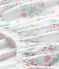 Baby girl's 120 x 60 fitted crib sheet ECUME white/MULTICO white