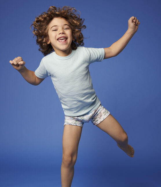 Boys' Green Cotton and Lyocell Boxer Shorts - 2-Pack variante 1