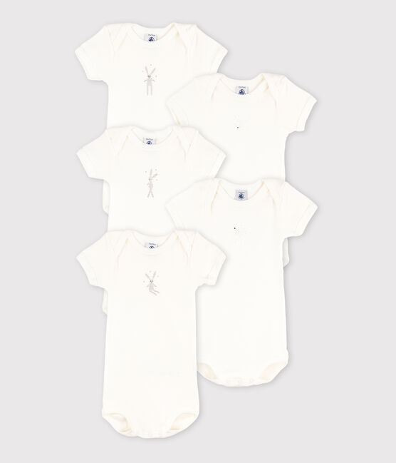 Babies' Rabbit Pattern Short-Sleeved Bodysuit - 5-Pack variante 1