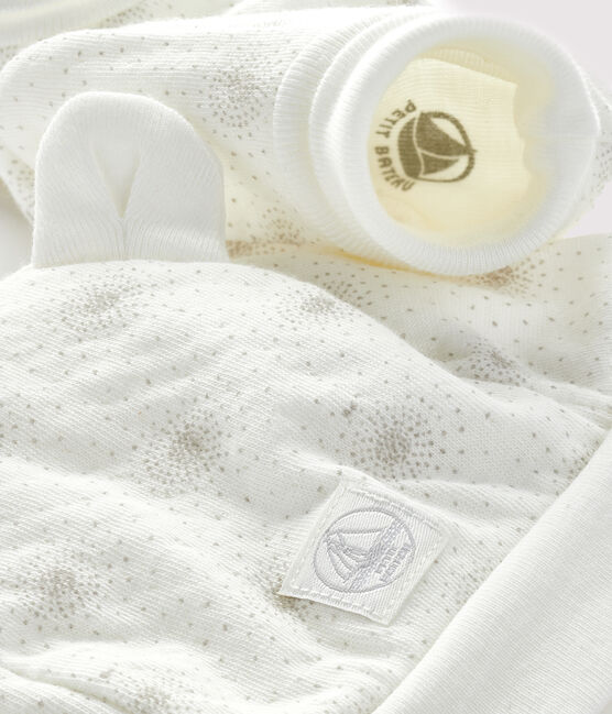 Baby Bonnet and Bootees Set in Tube Knit variante 1