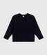 Children's unisex cotton Aran jumper