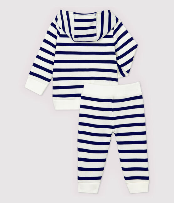 Baby Boys' Jogging Clothes - 2-Pack MARSHMALLOW white/SMOKING blue