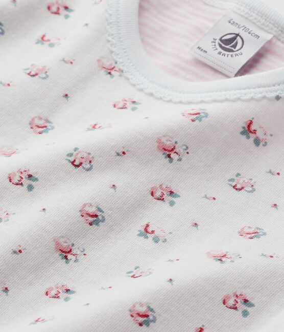 Pyjama fille imprimé petites fleurs BOCAL blue/MULTICO white