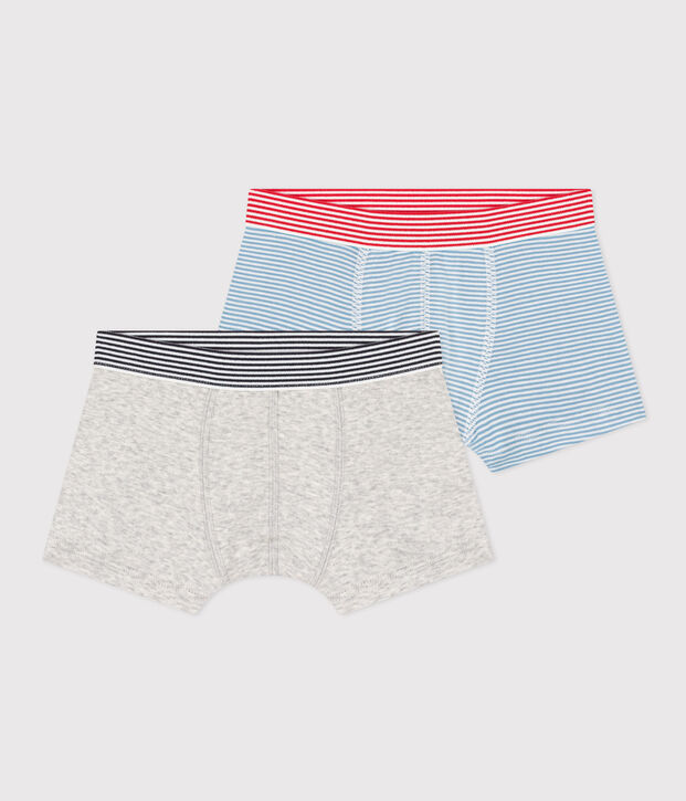 Boys' Cotton Boxer Shorts - 2-Pack multicolor