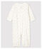 Babies' Cherry Pattern Organic Cotton Jumpsuit/Sleeping Bag MARSHMALLOW white/MULTICO white