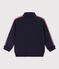 Children's zip-up cotton sweatshirt SMOKING blue
