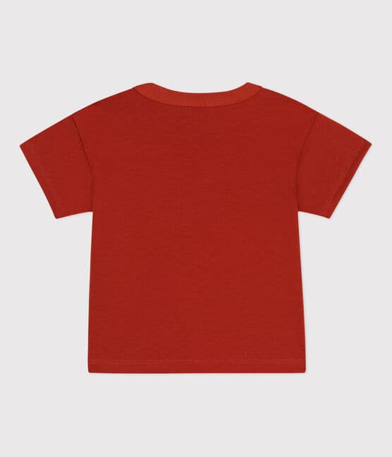 Babies' Short-Sleeved Jersey T-Shirt With Motif HARISSA red