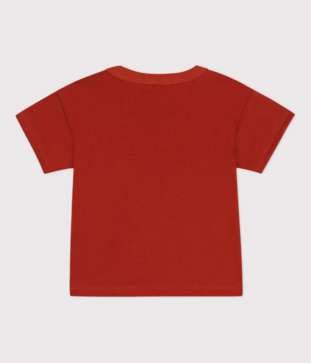 Babies' Short-Sleeved Jersey T-Shirt With Motif red