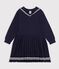Children's long-sleeved plain cotton dress SMOKING