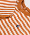 Babies' Long-Sleeved Tube Knit T-Shirt ECUREUIL /AVALANCHE