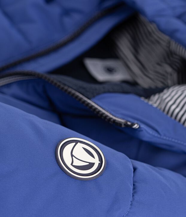 Children's plain puffer jacket blue