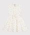 Children's sleeveless floral print cotton dress MARSHMALLOW white/MULTICO white
