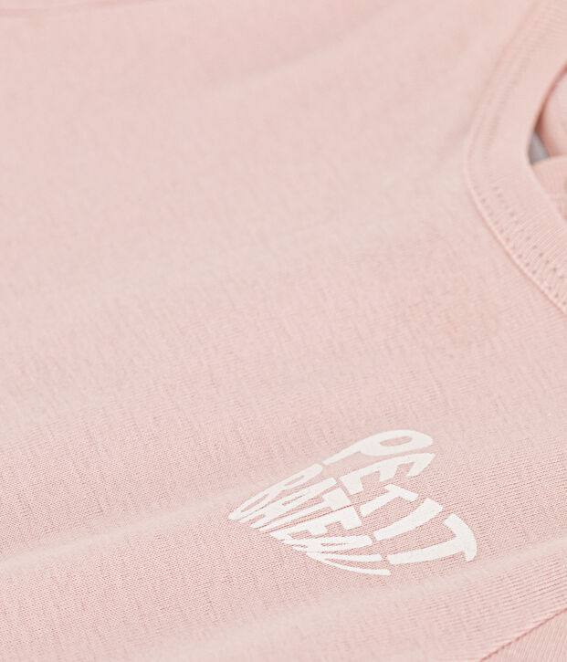 Babies' Cotton Short-Sleeved T-Shirt pink