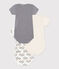Babies' Short-Sleeved Tractor Themed Cotton Bodysuits - 3-Pack variante 1
