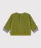Babies' vintage Petit Bateau motif cotton sweatshirt green