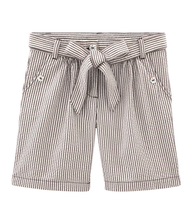 Girls' Shorts brown/white