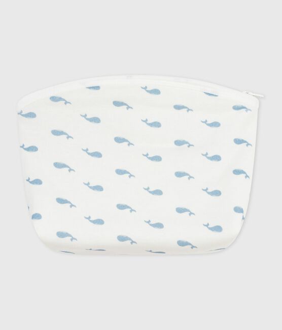 Babies' Paris-print cotton bag MARSHMALLOW white/MULTICO white