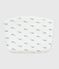 Babies' Paris-print cotton bag MARSHMALLOW white/MULTICO white