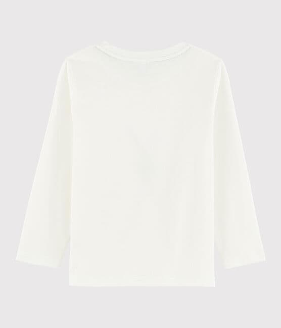 Boys Silkscreen Print T-shirt MARSHMALLOW white