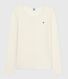 Women's long-sleeved wool and cotton T-shirt